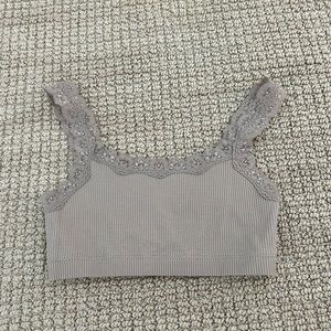 garage light brown sadie seamless tank top